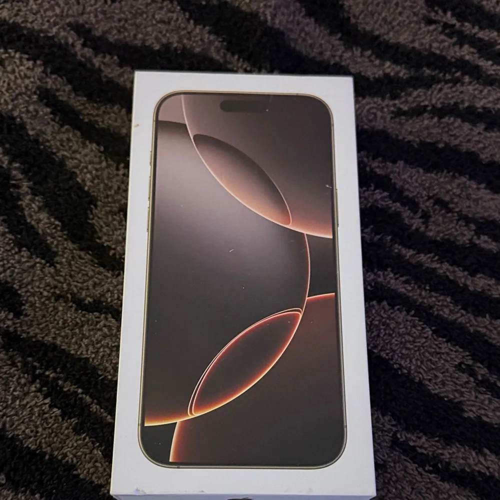 Apple Smartphone BOX with Black and Gold Design